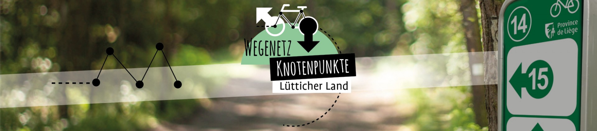 Fahrradtourismus Knotenpunkte in der Provinz Lüttich