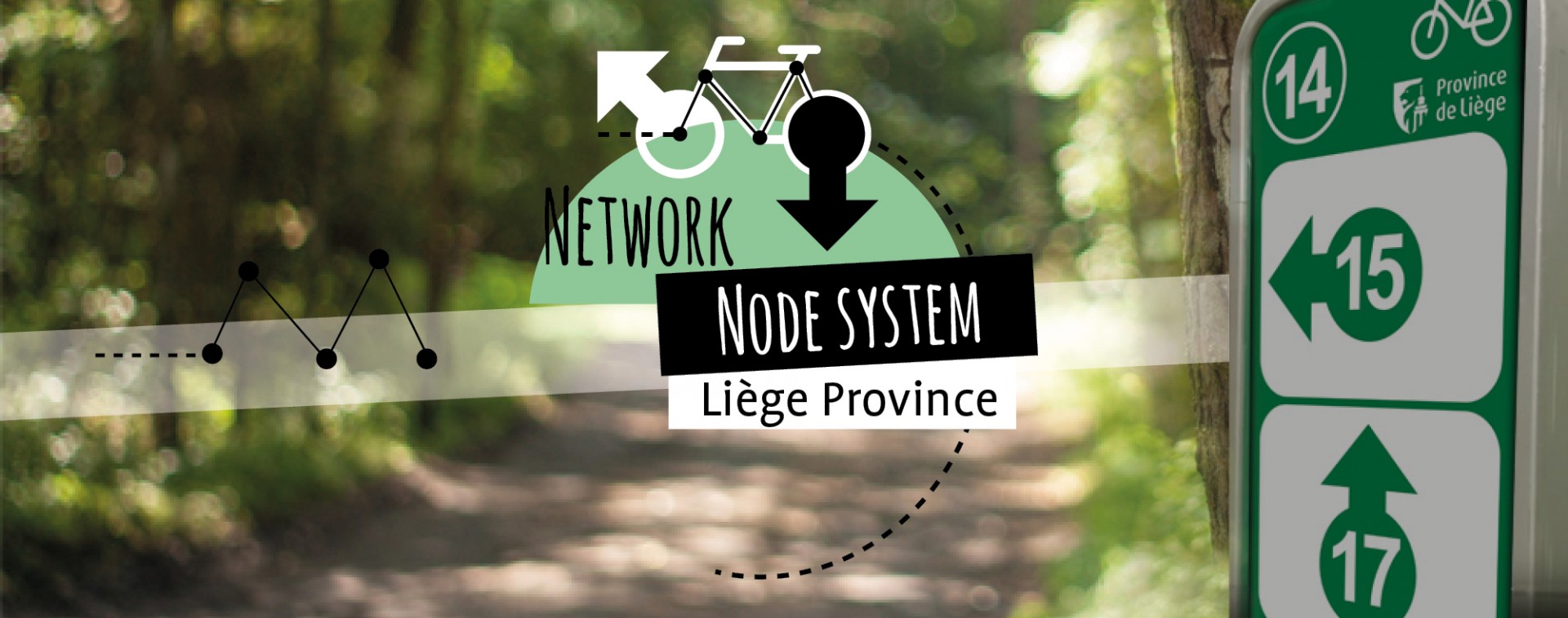 Node-system cycle tourism in the province of Liège | © FTPL