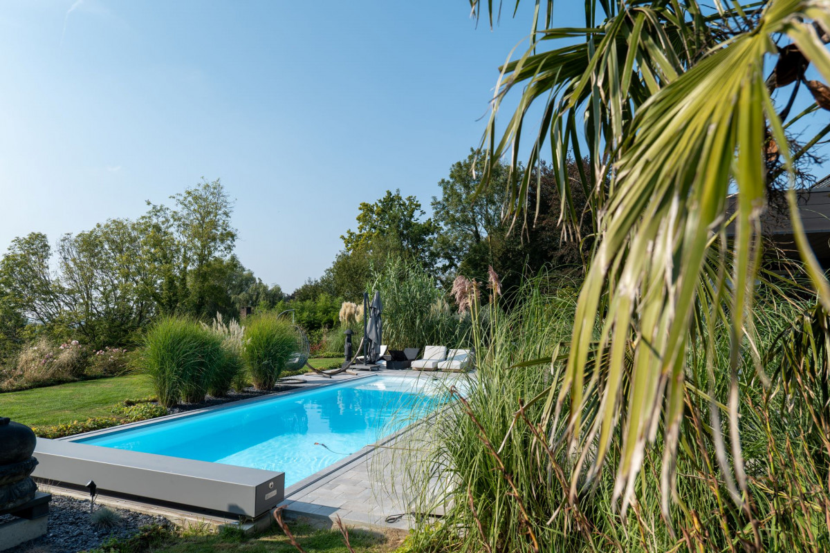 Maison d'hôtes Les Jardins de la ferme_Soumagne_piscine extérieure_03-2026 - © ©Les Jardins de la Ferme Maison d'hôtes Les Jardins de la ferme_Soumagne_piscine extérieure_03-2026