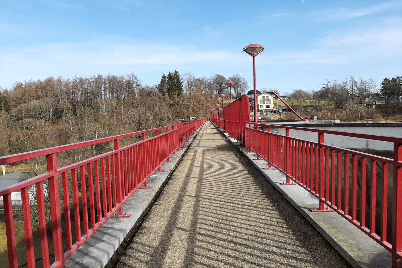 Cycling and hiking tours - Destination: Bütgenbach lake - Lake dam