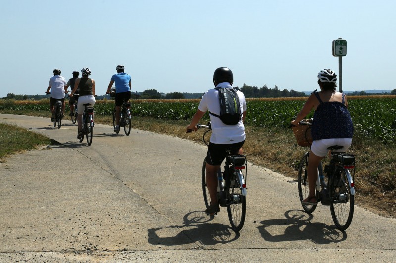 Wandel- en fietstochten - De Mehaigne en de oogstgebieden - Haspengouw - Campagnes - Fietsers - Vissoul