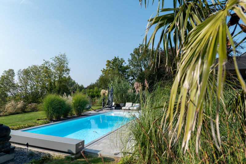 Maison d'hôtes Les Jardins de la ferme_Soumagne_piscine extérieure_03-2026